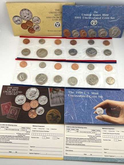 1990 & 1991 Uncirculated Sets