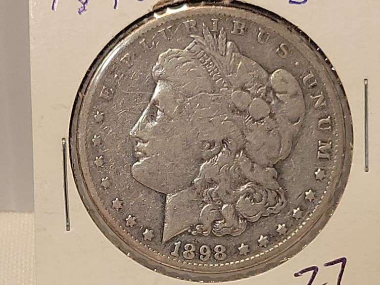 1898-S Morgan Silver Dollar-VG
