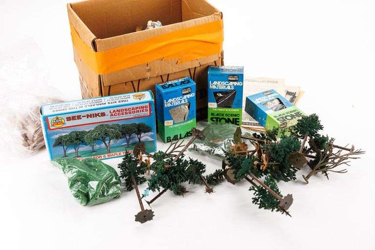 HO Scale Model Train Trees, Landscaping Materials and more