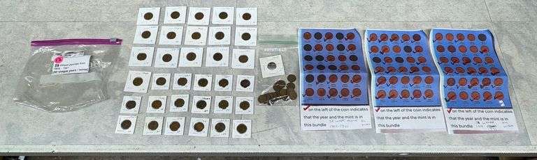 58 Wheat Pennies from 1909-1941, All Unique Years/Mints