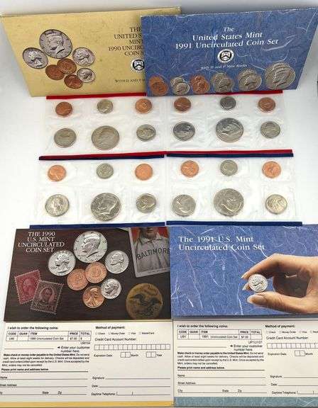 1990 & 1991 Uncirculated Sets