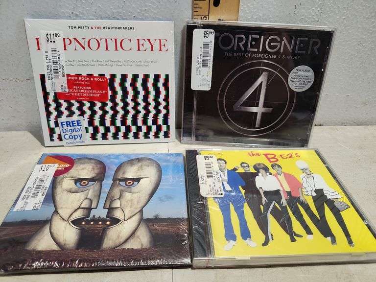 4 Unopened Cds Tom Petty & The Heartbreakers, The Best Of Foreigner 4, The B-52's., & The Division B