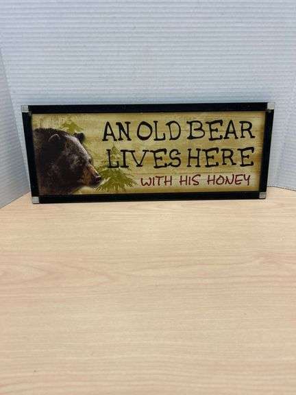 Decorative Sign with Bear Theme by Don Mechanic Ent.