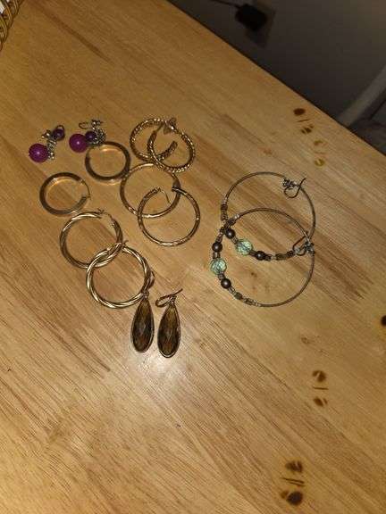 Variety of hoop earrings