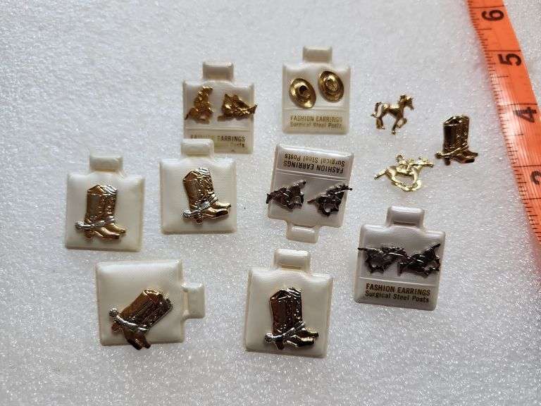 Boots & Horse Earrings & Pins