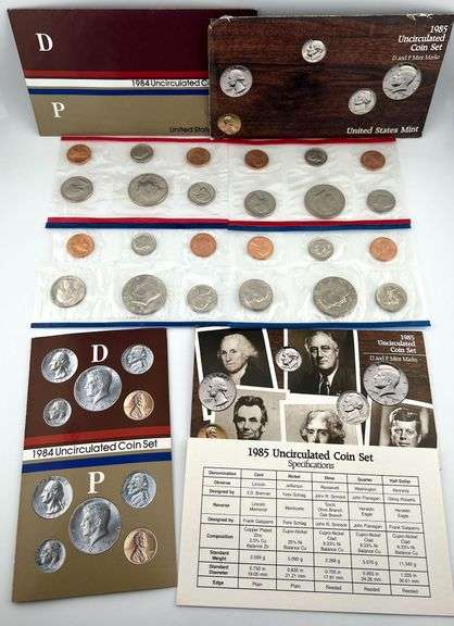 1984 & 1985 Uncirculated Sets
