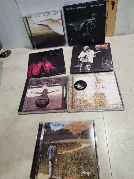 7 Neil Young Cds, Decade, Silver & Gold, Old Days, Way Down In The Rust Bucket, Prairie Wind, Tuscal