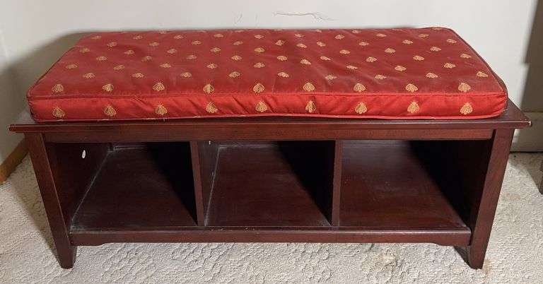 Bench with Cushion and Storage