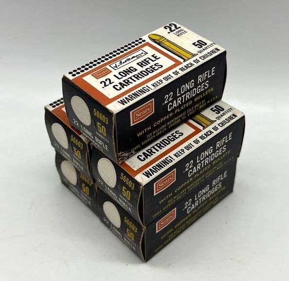 5 Boxes - .22 Long Rifle Ammo - Auction Ohio