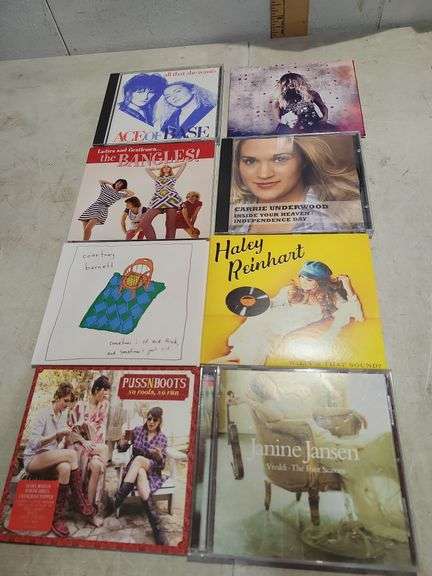 8 Assorted Cds, Ace Of Base, Elizabeth Cook, The Bangles!, Carrie Underwood, Haley Reinhart, Courtne