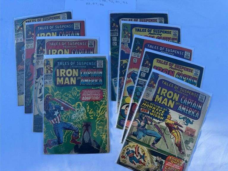Lot of 9 Marvel comics Tales of Suspense