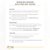 Thumbnail image of Winning Bidder Auction Day Guide 
