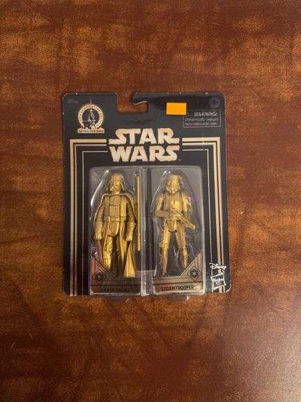 Star Wars Commemorative Edition Gold Figures Darth Vader & Storm Trooper