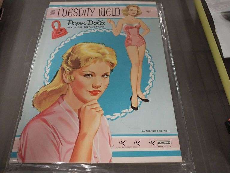 1961 Tuesday Weld Paper Dolls Authorized Edition by Saalfield ...
