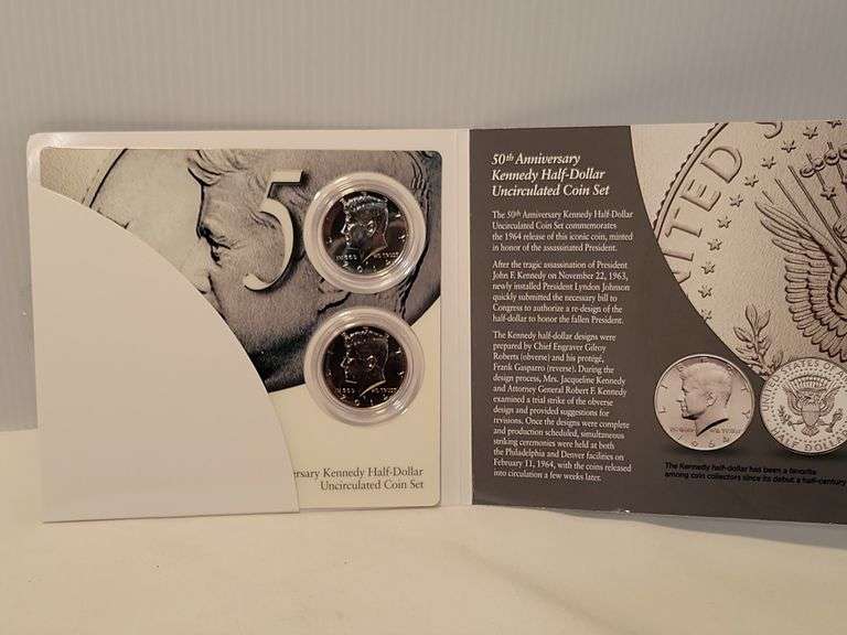 50th Anniv Kennedy Half Dollars
