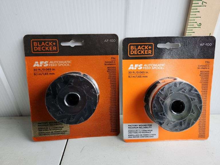 2 Black & Decker Automatic Feed Spool 30 Ft./0.065 In - Auction Ohio