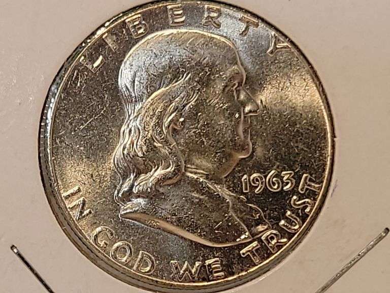 1963 Franklin Silver Half - BU