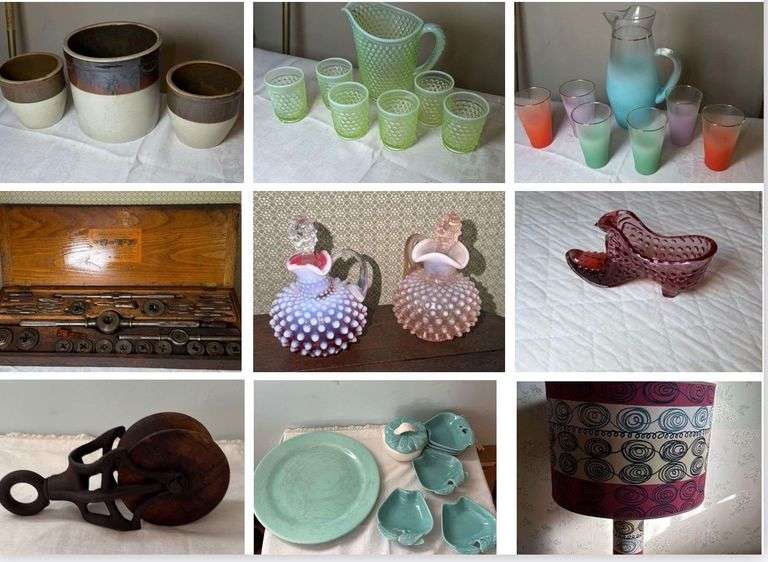 Antiques, Glassware, Fenton, Furniture and More 