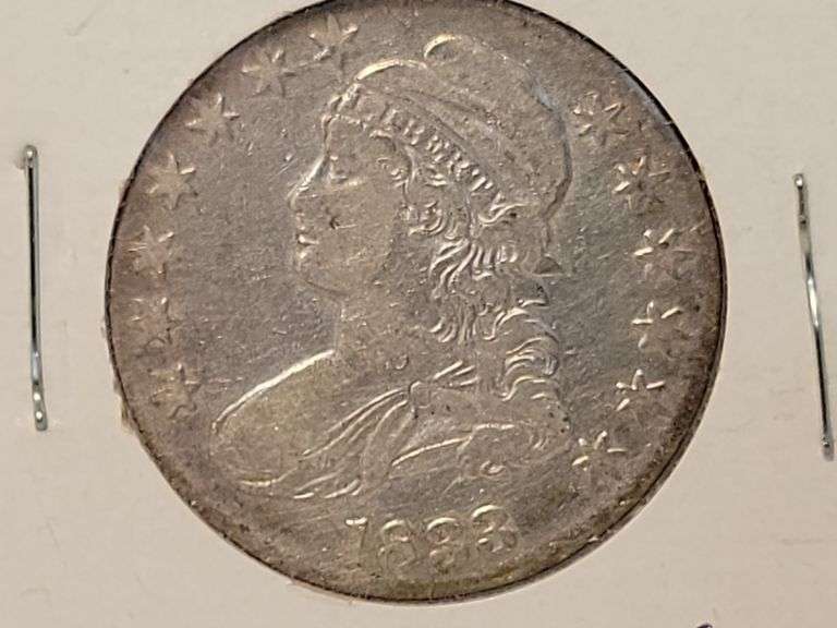 1833 Capped Bust Half - F