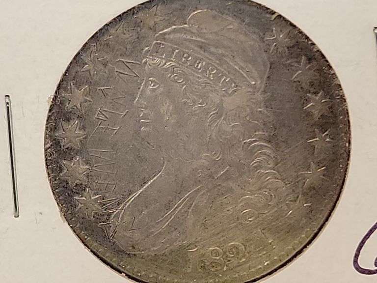 1824 Capped Bust Half - F