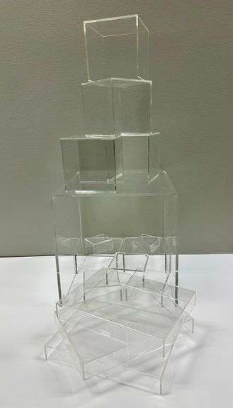15 Acrylic Display Risers - Auction Ohio