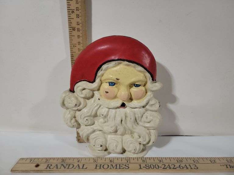 Cast Iron Santa Door Stop