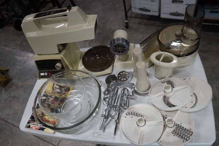 Vintage Oster Kitchen Center Complete Multi-Attachment Food Prep System