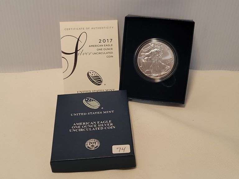 2017-W UNC Silver Eagle w/COA