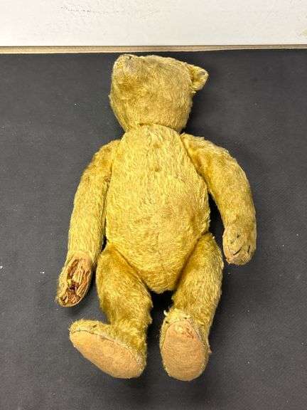 Early 20th Century Mohair Teddy Bear with Steiff Button in Ear