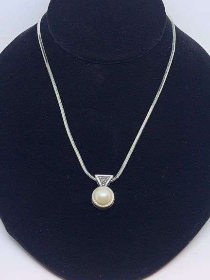 Sterling Pearl Necklace
