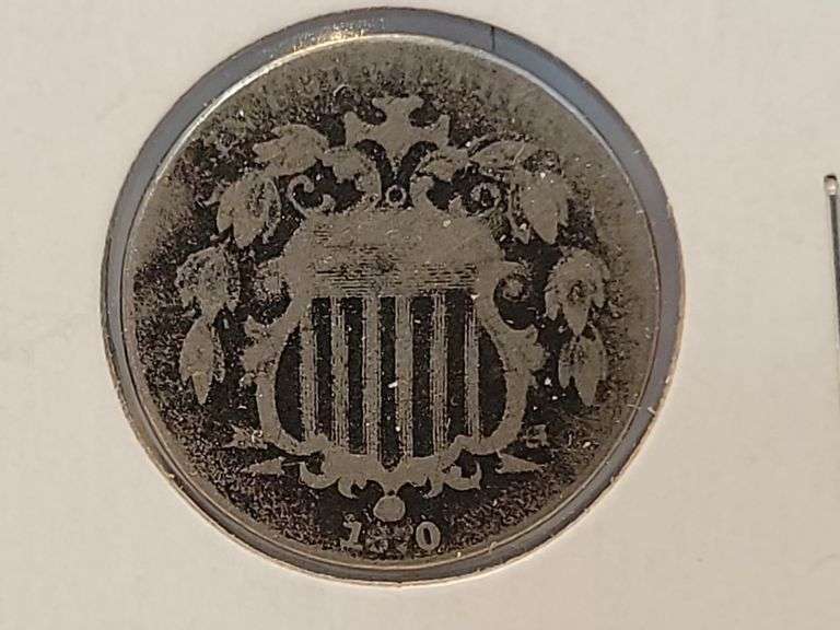 1870 Shield Nickel - AG