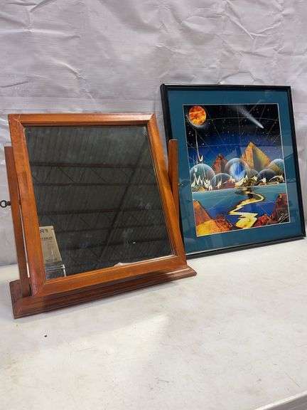 Shaving Mirror & Wall Art
