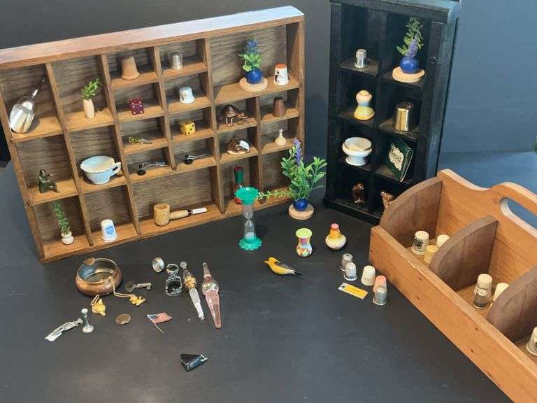 Wooden Miniature Shelves and Trinket Items - Auction Ohio