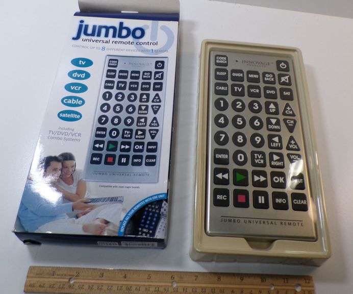 Jumbo Remote Control Programming Jumbo Universal Remote Control for Multiple Devices - Auction Ohio