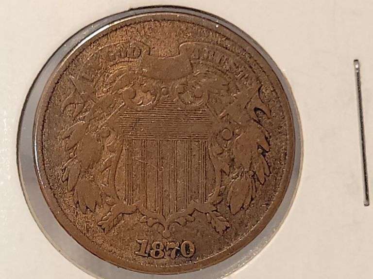 1870 Two-Cent Piece - F