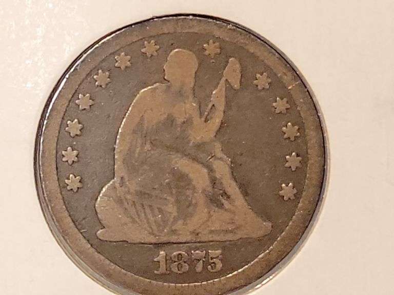 1875 Liberty Seated Quarter-G