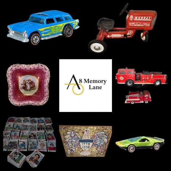 Vintage Trading Cards, Hotwheels, Diecast, China, Foosball Table, & Pedal Tractor