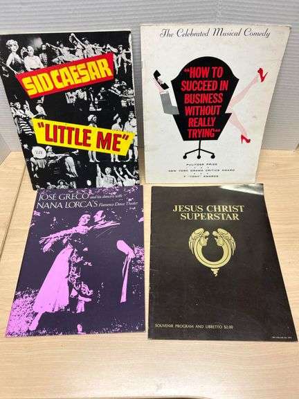 4 Musical Theatre Souvenir Programs Featuring Copyrighted Shows ...