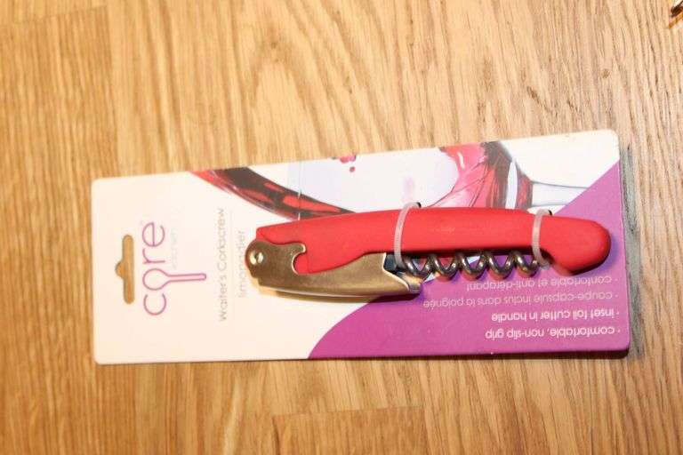 Core Kitchen Waiter’s Corkscrew with Red Handle and Original Packaging ...
