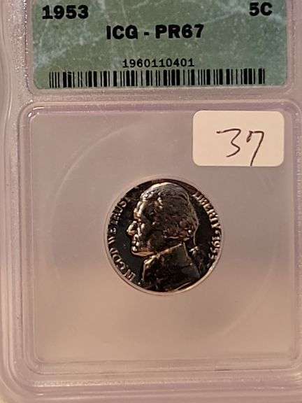 1953 Jefferson Nickel-PROOF 67