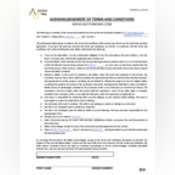 Thumbnail image of Acknowledgement of Terms and Conditions