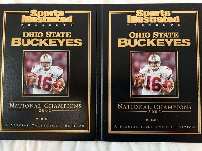 Two sequential numbered Sports illustrated collectors edition, for the 2002 national champion Ohio S