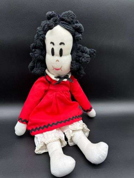 Fun Little Lulu Doll with Red Dress and Yarn Hair