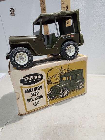 Vintage Tonka Military Jeep No.2205 W/Original Box