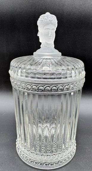 “Three Faces” Glass Biscuit Jar for Metropolitan Museum of Art (MMA)