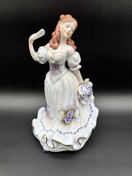 Porcelain Musical Figurine of Victorian Woman