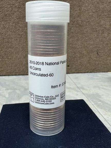 2010-2018 National Parks Quarter Set in Uncirculated-60 Condition, 43 Coins