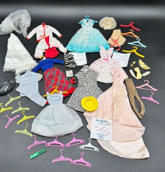 Vintage Barbie Clothes and Accessories with Books