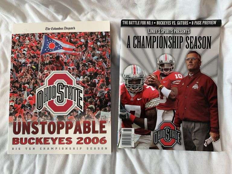 Two magazines commemorating the 2006 Ohio State buckeyes