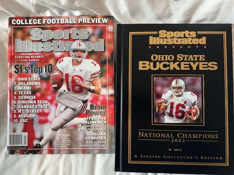 Two Ohio State sports illustrated from 2002/2003.